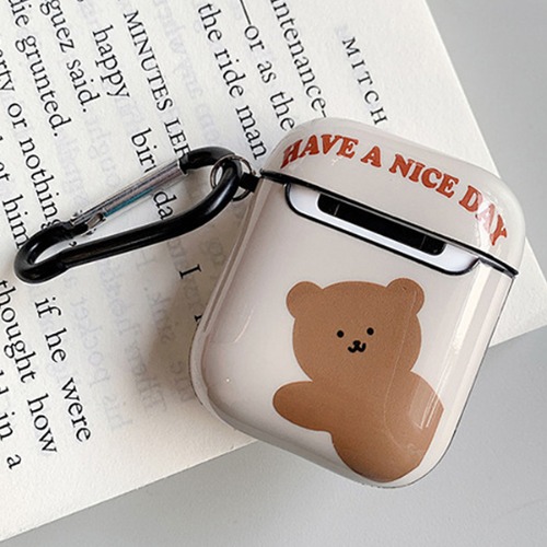 카레나 젤리 실리콘 귀여운 곰돌이 캐릭터 커플 에어팟 에어팟프로 케이스 키링 열쇠고리