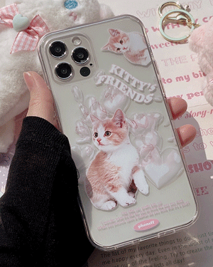 샤이엔 투명 젤하드 러블리 고양이 치즈태비 핸드폰 집사 커플 휴대폰 아이폰케이스 7 8 SE2 플러스 X XR XS Max 11 12 13 14 15 미니 프로 맥스