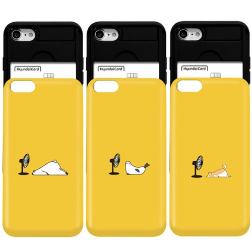 빈느 심플 캐주얼 동물 시바견 핸드폰 카드 수납 젤리 하드 휴대폰 옐로우 커플 아이폰케이스 7 8 SE2 플러스 X XR XS Max 11 12 13 미니 프로 맥스