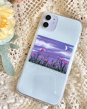오브리 몽환적인 풍경 투명 젤리 빈티지 로맨틱 핸드폰 플라워 꽃무늬 휴대폰 아이폰케이스 7 8 SE2 X XS Max 11 12 미니 프로 맥스