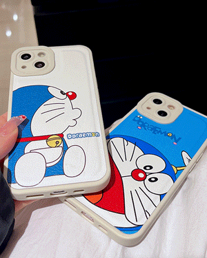 케이먼 귀여운 도라에몽 캐릭터 젤리 핸드폰 러블리 캐주얼 휴대폰 커플 아이폰케이스 7 8 플러스 X XR XS Max 11 12 13 프로 맥스