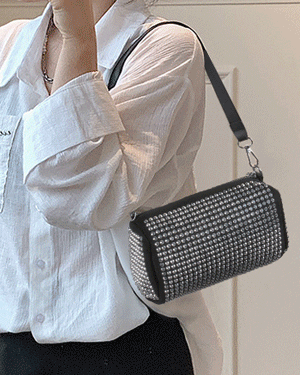 알렉스 원통형 미니 토트 체인 핸드백 클러치 가방,모던 시크 앤틱 스터드 간편 데일리 가벼운 숄더 크로스백 손가방