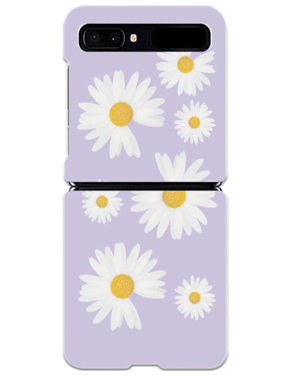 데이지블로섬 하드 핸드폰 빈티지 러블리 캐주얼 플라워 꽃무늬 휴대폰 갤럭시 제트플립 1 2 지플립 3 z플립 4 케이스