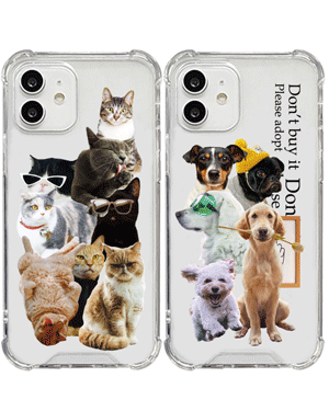 틸다 강아지 고양이 투명 탱크 젤하드 핸드폰 빈티지 집사 커플 휴대폰 아이폰케이스 7 8 SE2 X XR XS MAX 11 12 13 14 15 미니 플러스 프로 맥스