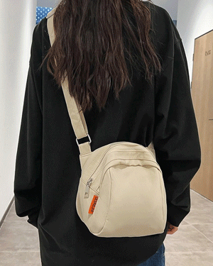 퍼디아 나일론 가방 가벼운 미니 숄더 크로스백 남녀공용 커플 대학생 빈티지 캐주얼 간편 데일리 심플 남자 포켓백 천가방