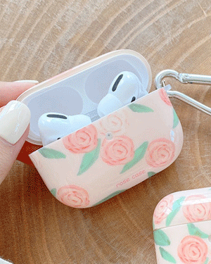 비앙카 젤리 실리콘 장미꽃 플라워 빈티지 로맨틱 에어팟 에어팟프로 케이스 키링 열쇠고리