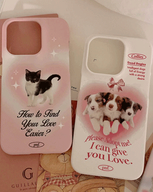헤나 귀여운 파스텔 강아지 고양이 핸드폰 하드 빈티지 로맨틱 감성 카드 수납 집사 휴대폰 아이폰케이스 X XR XS 11 12 13 14 미니 플러스 프로 맥스